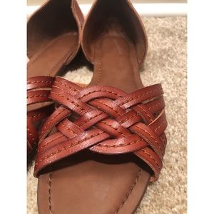 Braided Faux Leather Sandals